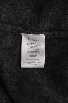 Pull Sézane Anthracite en Laine