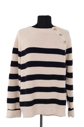 Pull Sézane Beige en Coton, taille XL - Seconde Main