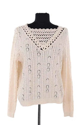 Pull Sézane Beige en Coton, taille XS - Seconde Main