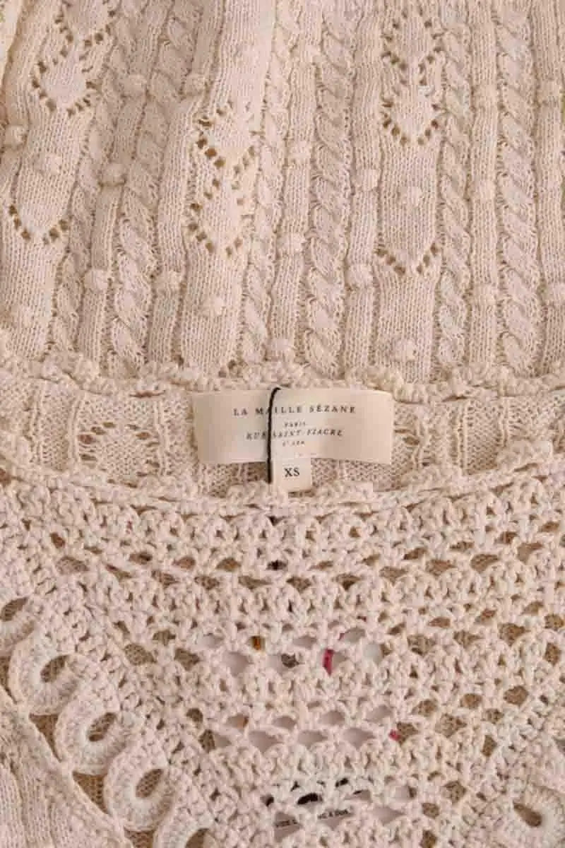 Pull Sézane Beige en Coton