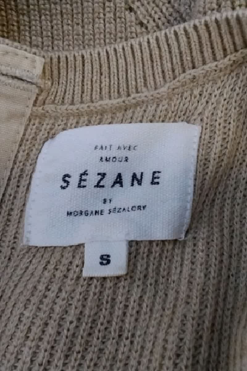Pull Sézane Beige en Laine