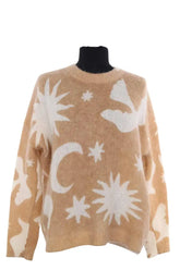 Pull Sézane Beige en Synthétique, taille M - Seconde Main