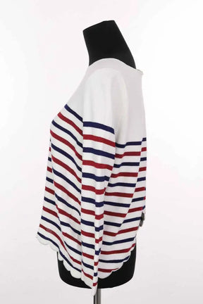 Pull Sézane Blanc en Coton