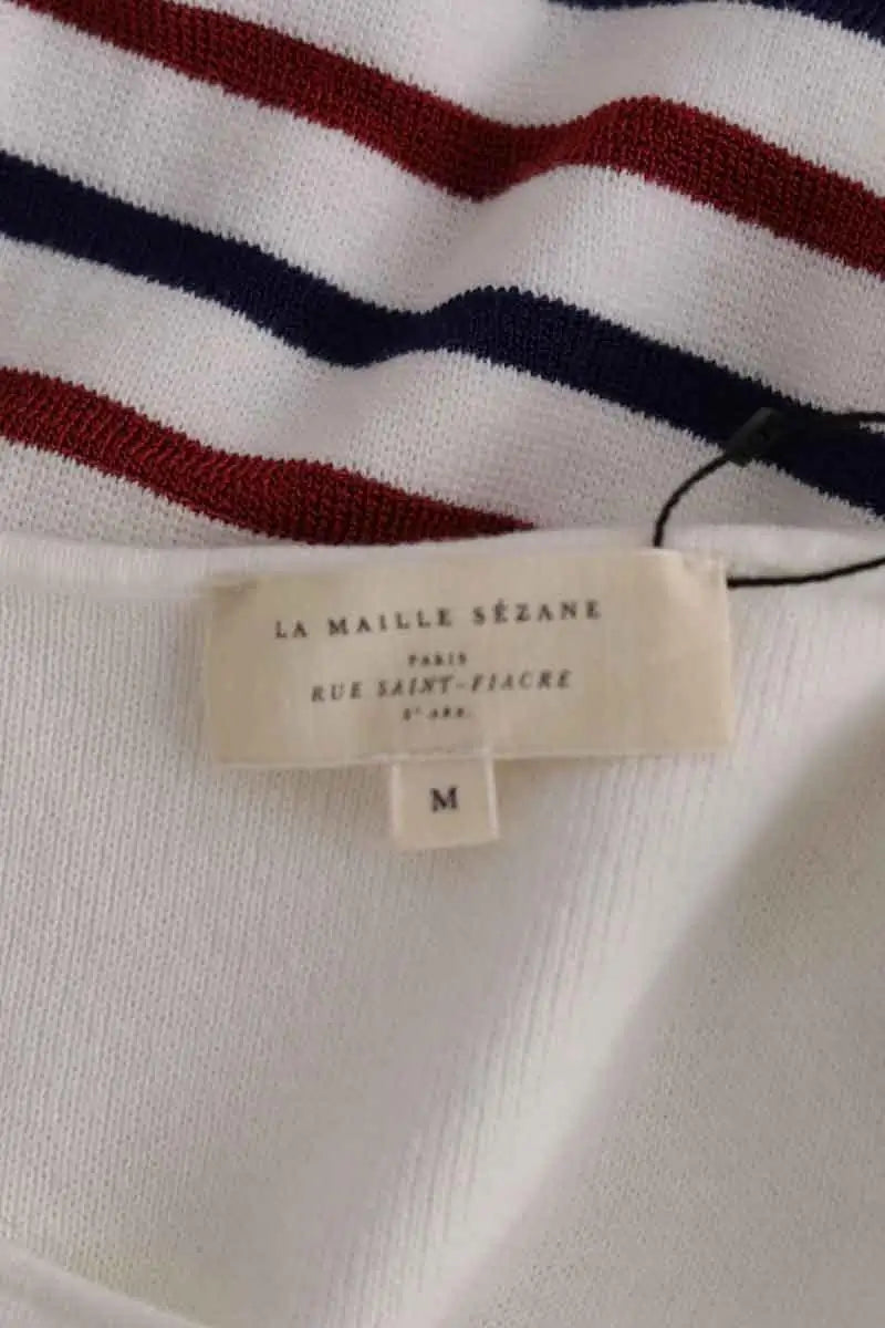 Pull Sézane Blanc en Coton