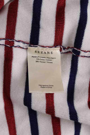 Pull Sézane Blanc en Coton