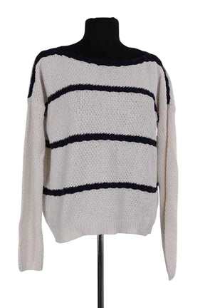 Pull Sézane Blanc en Coton, taille M - Seconde Main