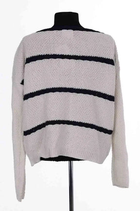 Pull Sézane Blanc en Coton