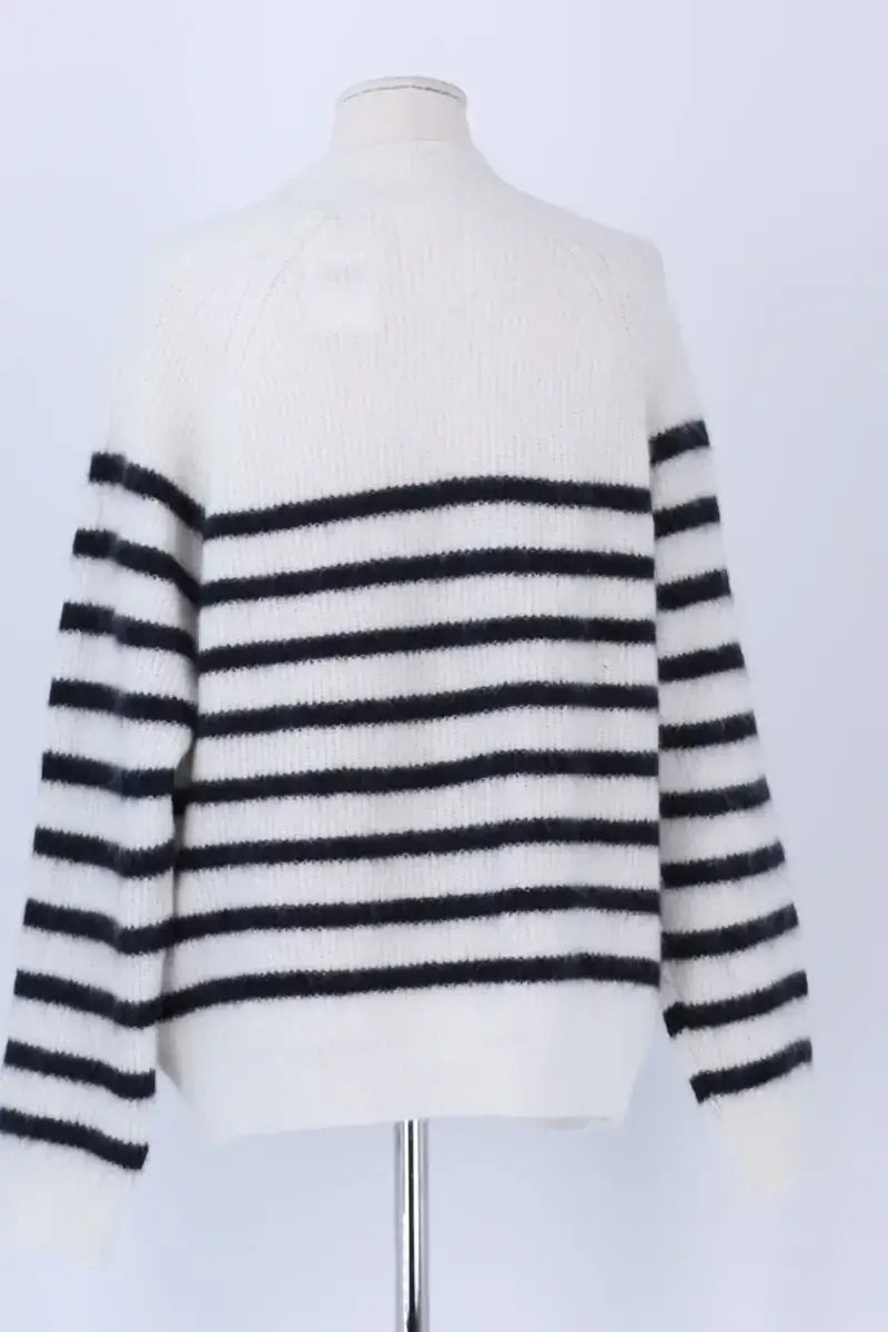 Pull Sézane Blanc en Coton