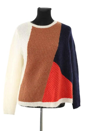Pull Sézane Blanc en Laine, taille M - Seconde Main