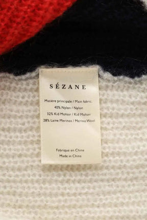 Pull Sézane Blanc en Laine
