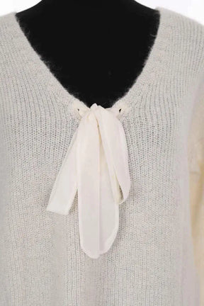 Pull Sézane Blanc en Laine
