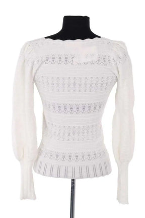 Pull Sézane Blanc en Synthétique