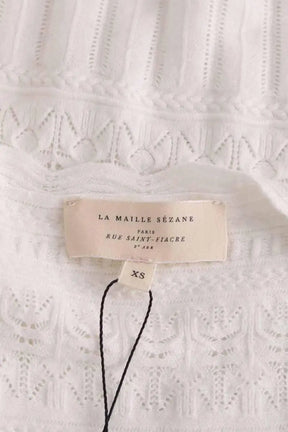 Pull Sézane Blanc en Synthétique