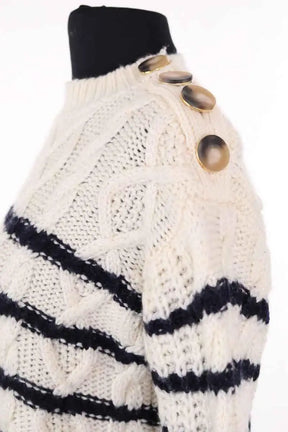 Pull Sézane Blanc en Synthétique