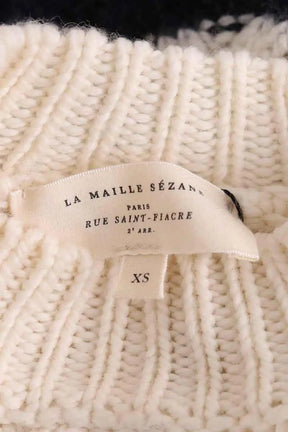Pull Sézane Blanc en Synthétique