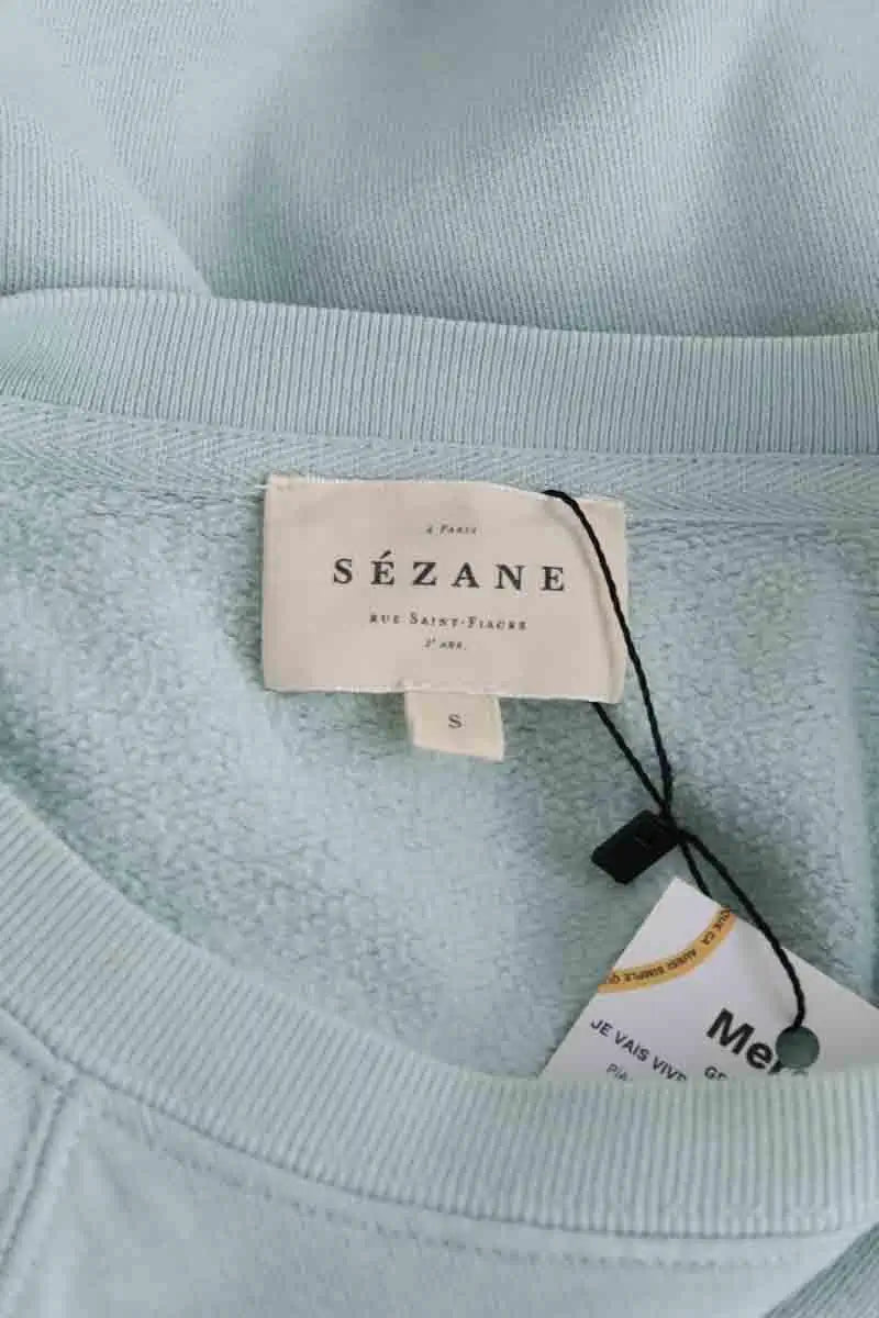Pull Sézane Bleu en Coton