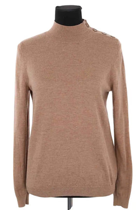 Pull Sézane Camel en Coton, taille S - Seconde Main