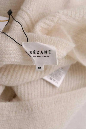 Pull Sézane Ecru en Laine