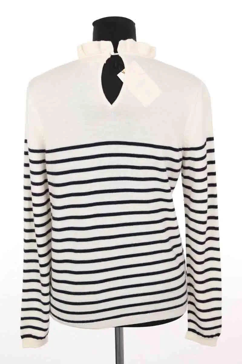 Pull Sézane Ecru en Laine
