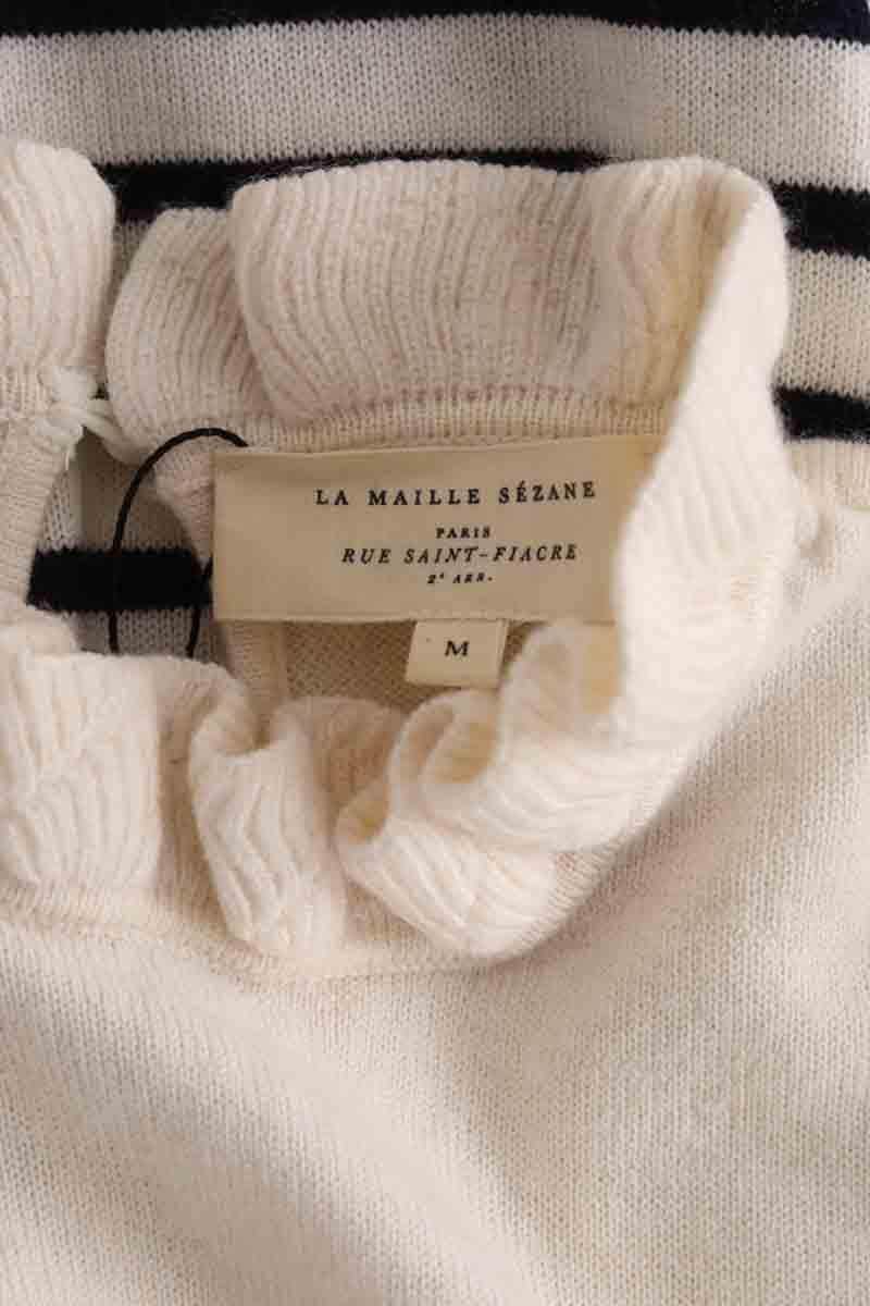 Pull Sézane Ecru en Laine