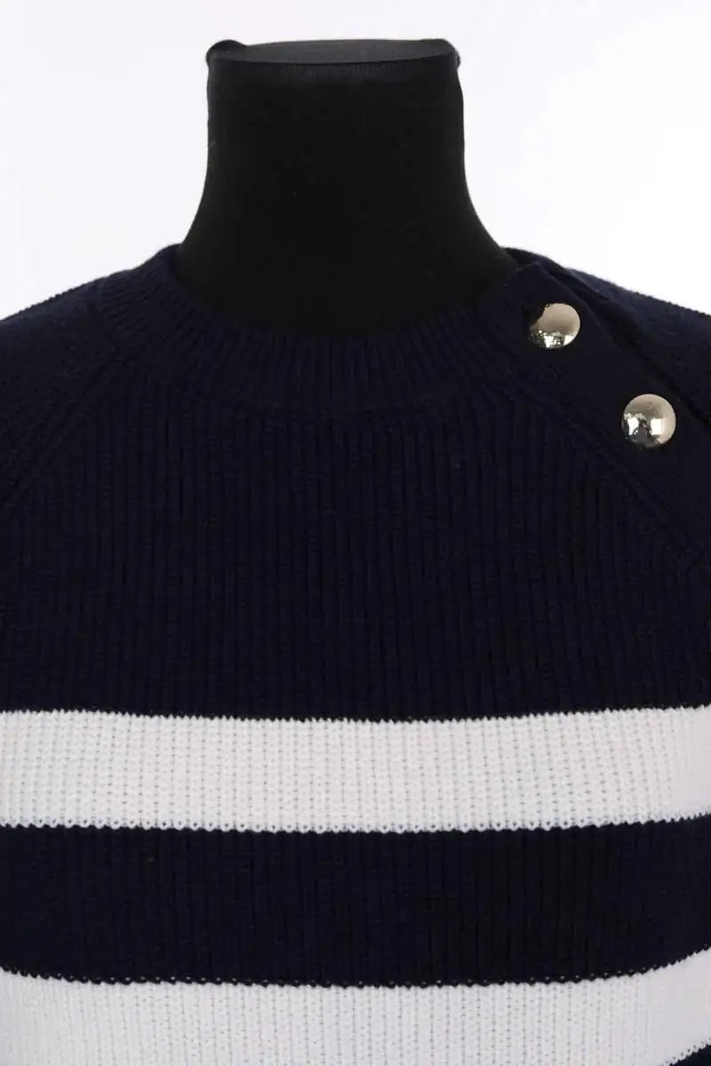 Pull Sézane Gary Bleu en Coton