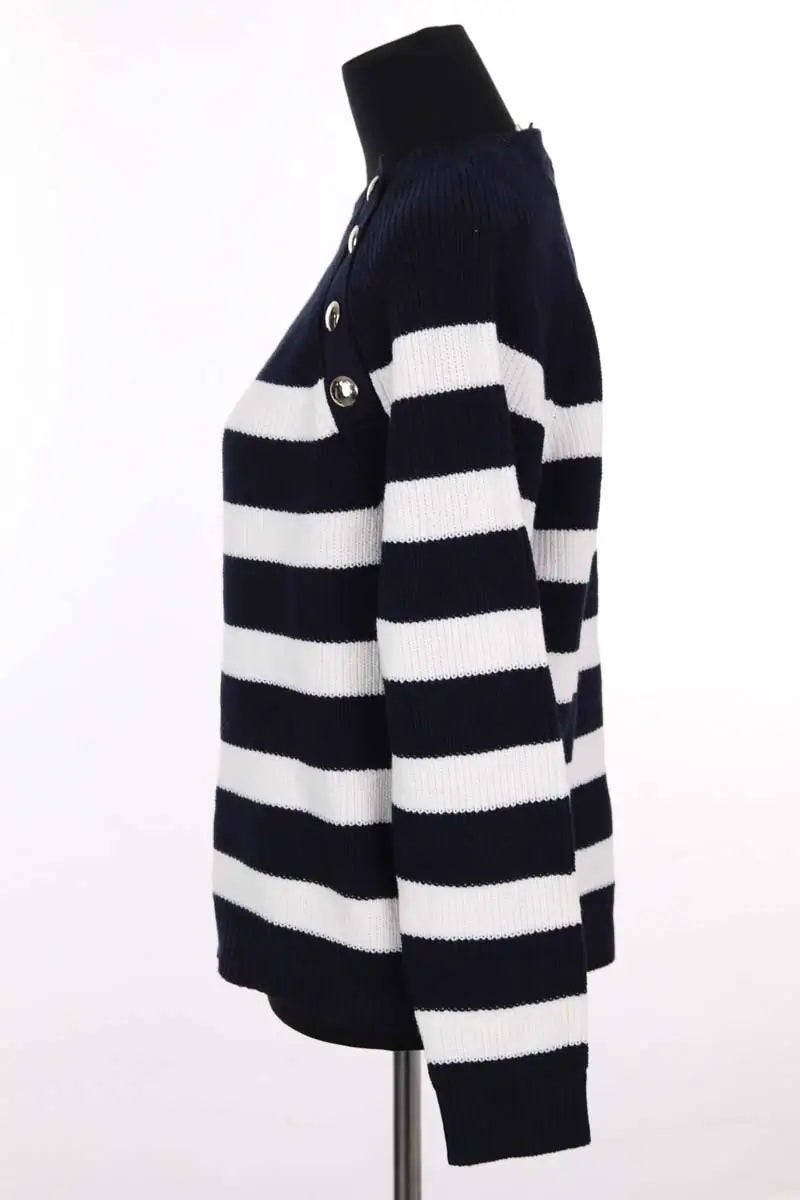 Pull Sézane Gary Bleu en Coton