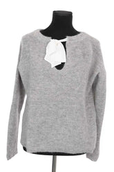 Pull Sézane Gris en Laine, taille M - Seconde Main