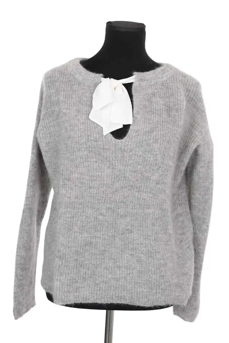 Pull Sézane Gris en Laine, taille M - Seconde Main