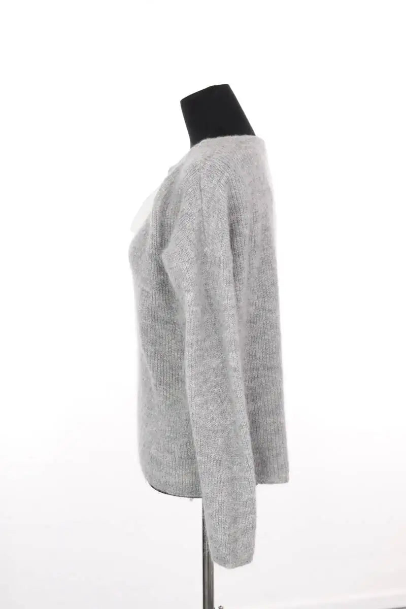 Pull Sézane Gris en Laine