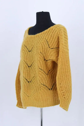 Pull Sézane Jaune en Laine