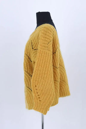 Pull Sézane Jaune en Laine