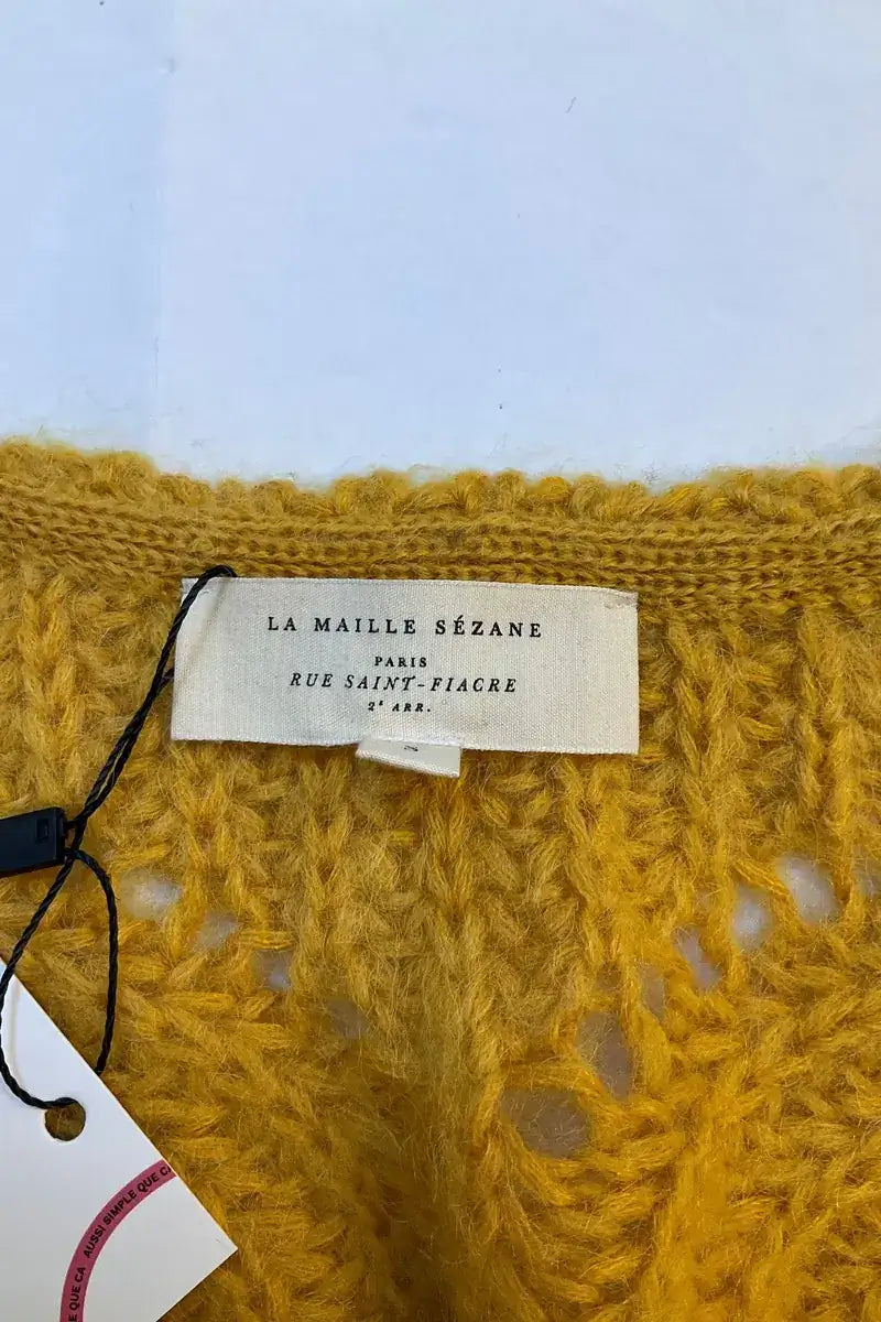 Pull Sézane Jaune en Laine