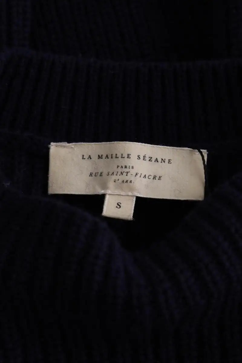 Pull Sézane Marine en Laine