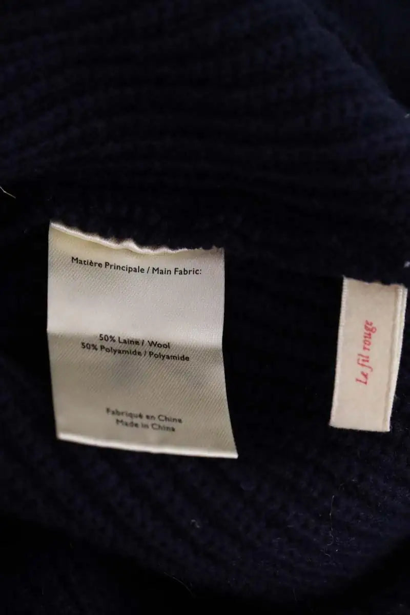 Pull Sézane Marine en Laine