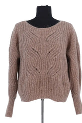 Pull Sézane Marron en Laine, taille M - Seconde Main