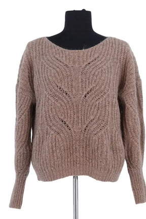 Pull Sézane Marron en Laine, taille M - Seconde Main
