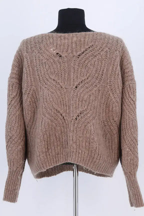Pull Sézane Marron en Laine