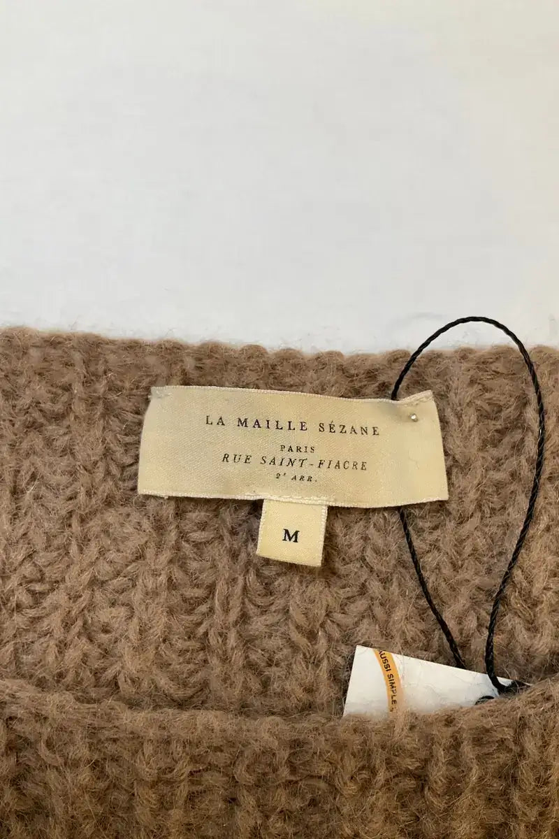 Pull Sézane Marron en Laine