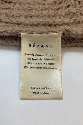 Pull Sézane Marron en Laine