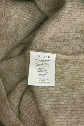 Pull Sézane Marron en Laine