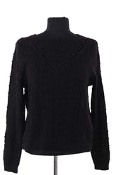 Pull Sézane Noir en Coton, taille XS - Seconde Main