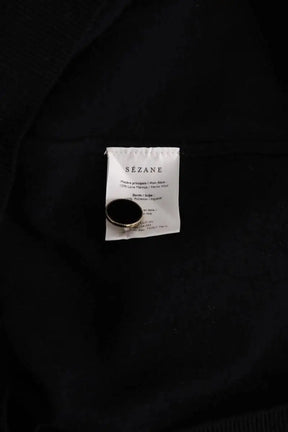 Pull Sézane Noir en Laine