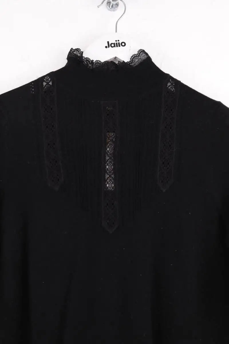 Pull Sézane Noir en Laine