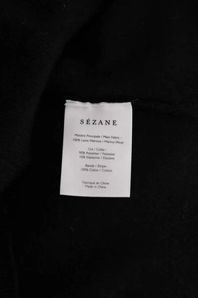 Pull Sézane Noir en Laine