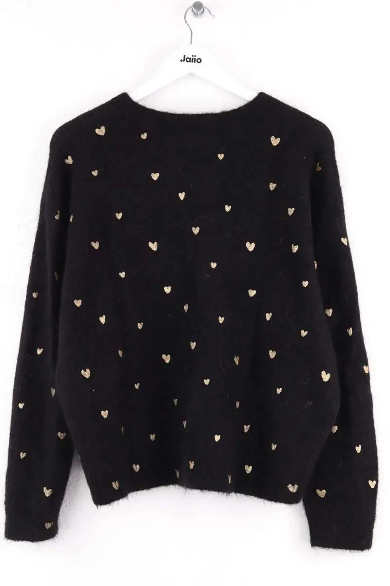 Pull Sézane Noir en Laine
