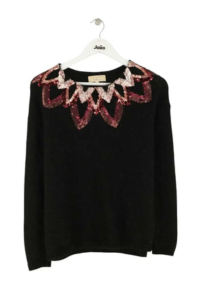 Pull Sézane Noir en Synthétique, taille M - Seconde Main