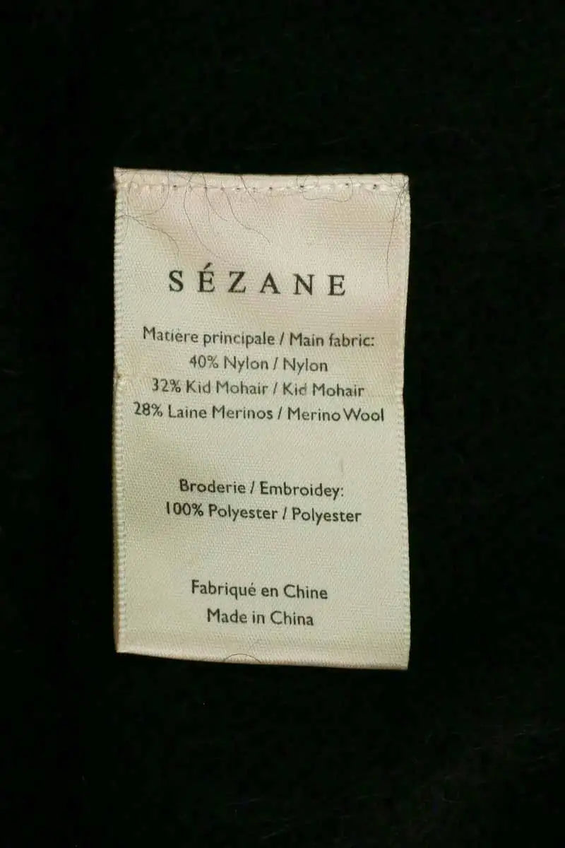 Pull Sézane Noir en Synthétique