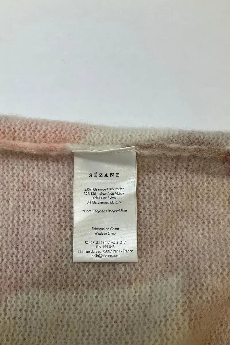 Pull Sézane Rose en Laine