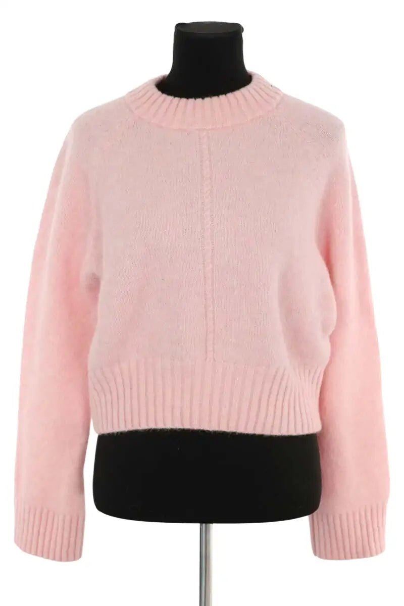 Pull Sézane Rose en Laine, taille S - Seconde Main