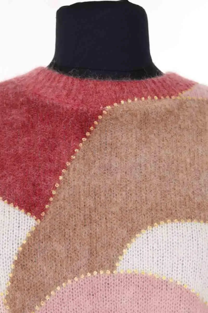 Pull Sézane Rose en Laine